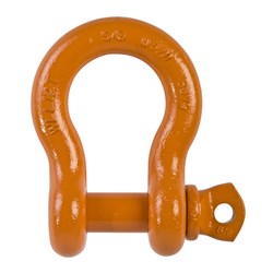 Beaver Bow Shackle Grade S Orange 32x35mm WLL 12.0t