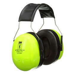 3M Peltor Optime III Hi-Vis Headband Earmuffs
