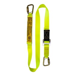 Shock Absorbing Lanyard B-Safe Web Adjustable 2M-0.7M Steel Twst Lock Karabinrs 50KG-140KG
