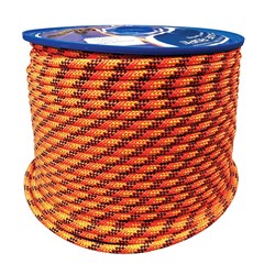 B-Safe Static Kermantle Rope Orange and Black Speckled 13mm
