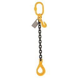 Beaver Grade 80 Single Leg Sling With Clevis Self Locking Hook 7mm x 2m 