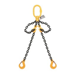 Beaver grade 80 Double Leg Sling With Clevis Sling Hook 7mm x 1m 