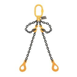 Beaver Grade 80 Double Leg Sling With Clevis Self Locking Hook 7mm x 2m 