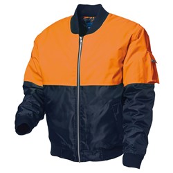 Flying Jacket Hi Vis Orange/Navy 1Xl