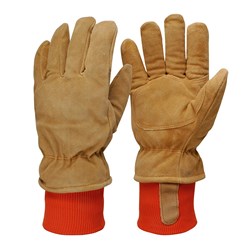 Glove-Leather Suede Knitwrist Freezer Xl (Pack Of 3)