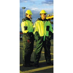 Freezer Coverall in Green/Yellow 3XL