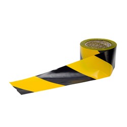 Frontier Barrier Safety Tape yellow / black 100mtrs