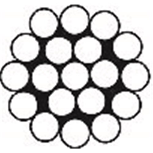 Beaver 1 x 9 Stainless Steel RHOL Wire Rope 6mm