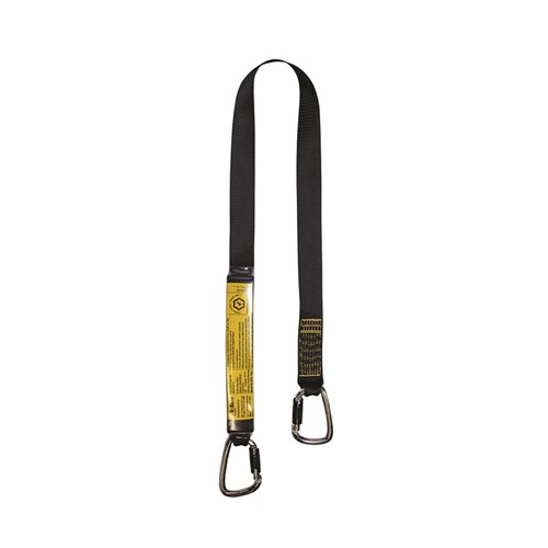 Shock Absorbing Lanyard B-Safe Web 2M Steel Triple Lock Karabiners 50KG-140KG