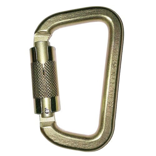 Karabiner Steel D Triple Lock 