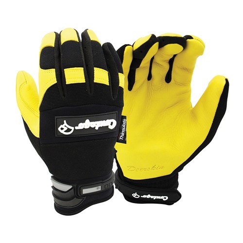 Contego Winter Golden Yellow/Black Grip Tab Glove