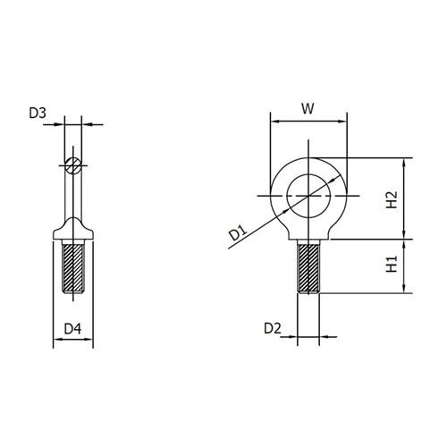 Beaver Lifting Collared Eyebolt with UNC Thread BS 529