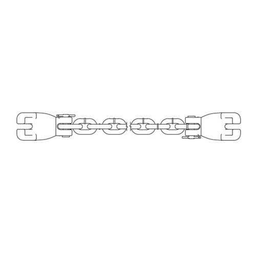 Beaver G70 Transport Chain With Claw Hooks At Each End