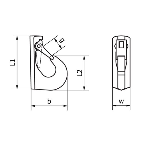 Beaver G80 Weld-On Safety Excavator Hook