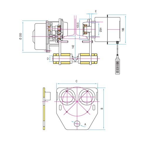 Beaver Liftall Three Phase Electric Trolleys