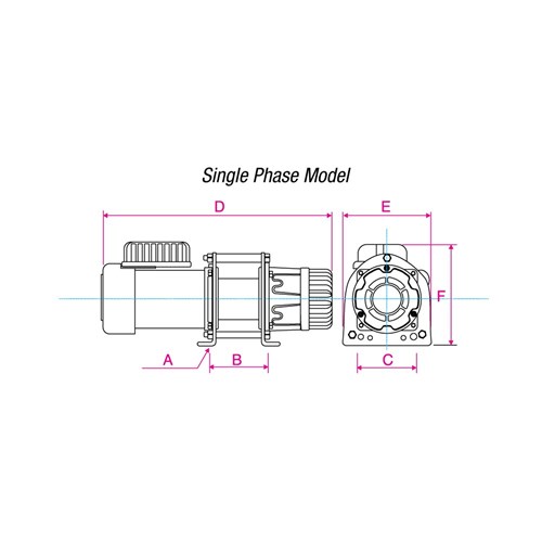 Beaver Electric Single Phase Winches - 240v