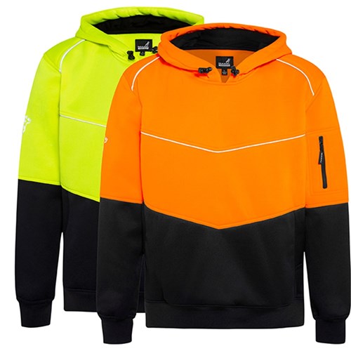 Mack Workwear Xenon Mens Hi-Vis Fleece Hoodie