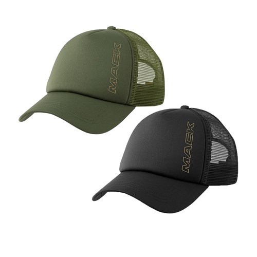 Mack Curved Brim Foam Trucker Cap