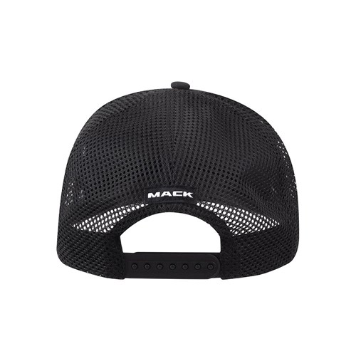 Mack Flat Brim Black On Black Trucker Cap