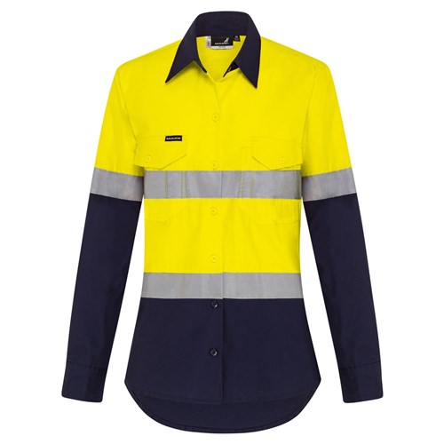 Mack Vented Womens Ripstop 2Tone Hoop Taped Long Sleeve Shirt