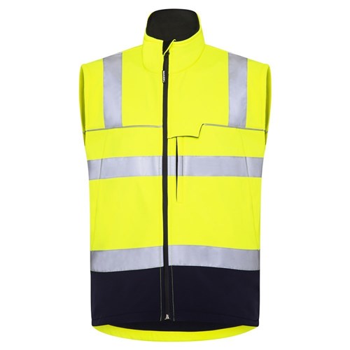 Mack Xenon 2Tone Hi Vis Taped Recycled Softshell Vest