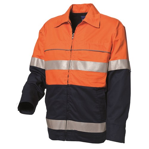 Assorted Mid Weight Cotton Jacket with Reflective Tape