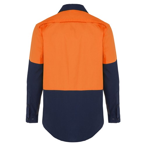 WS Workwear Mens Hi-Vis Ripstop Button-Up Shirt