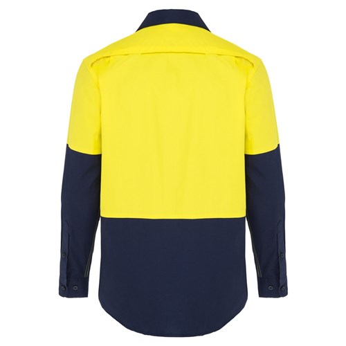 WS Workwear Mens Hi-Vis Ripstop Button-Up Shirt